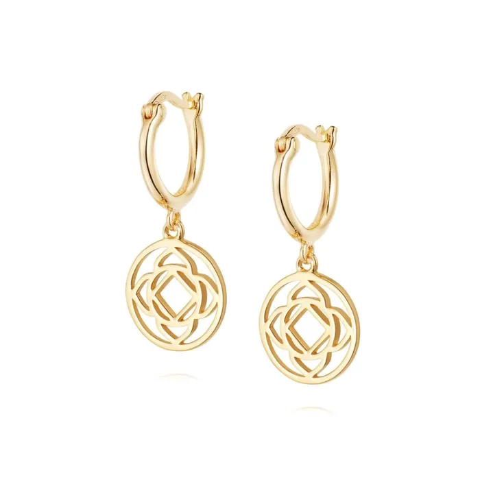 Women Drop Earrings Daisy London Jewellery Base Chakra Earrings 18Ct Gold Plate Women Drop Earrings Daisy London Jewellery Base Chakra Earrings 18Ct Gold Plate