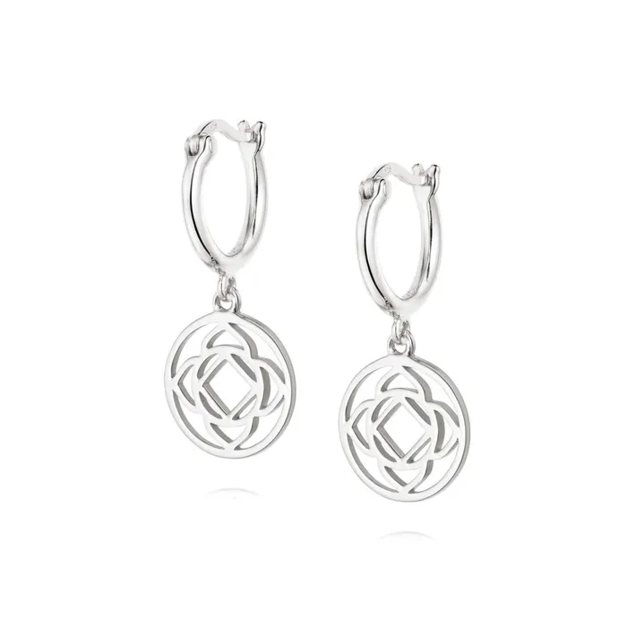 Women Drop Earrings Daisy London Jewellery Base Chakra Earrings Silver
