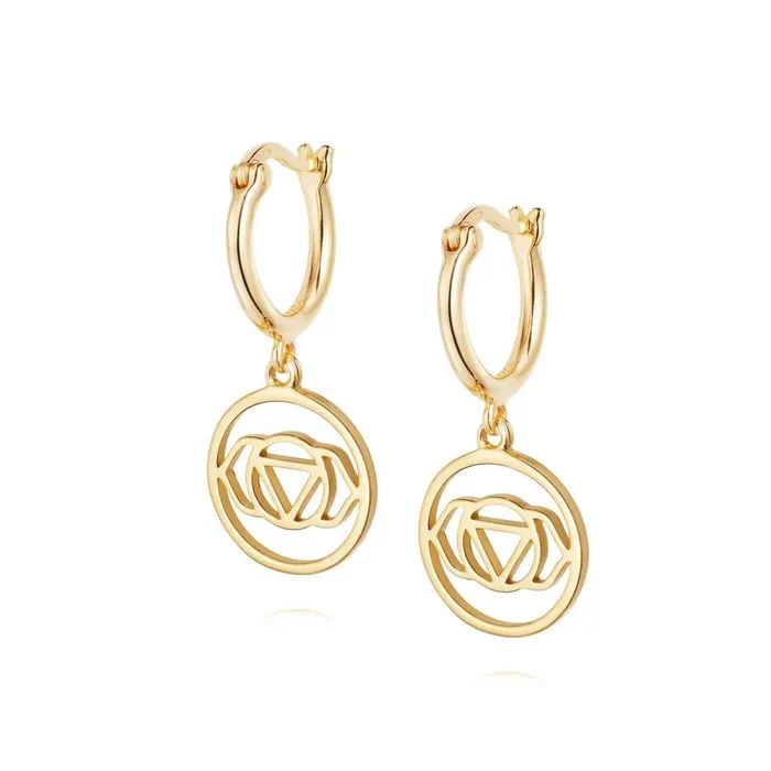 Women Drop Earrings Daisy London Jewellery Brow Chakra Earrings 18Ct Gold Plate Women Drop Earrings Daisy London Jewellery Brow Chakra Earrings 18Ct Gold Plate