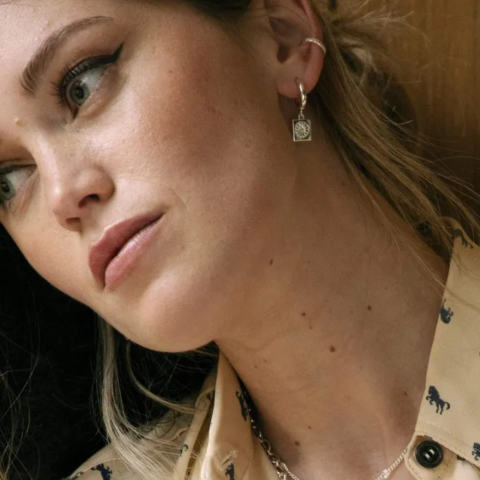 Women Drop Earrings Daisy London Jewellery Daisy Bloom Drop Earrings Sterling Silver