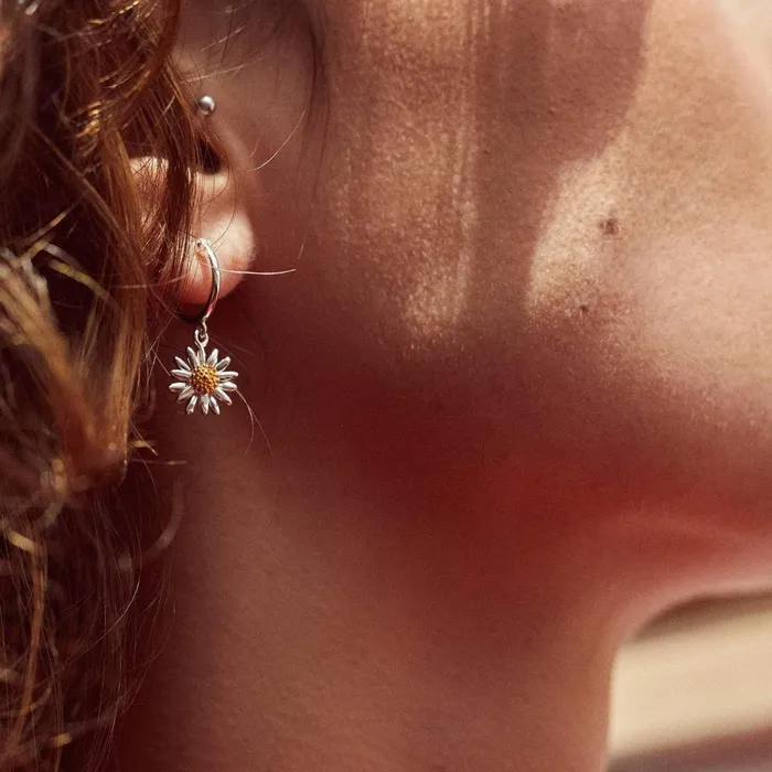 Women Drop Earrings Daisy London Jewellery English Daisy Drop Earrings