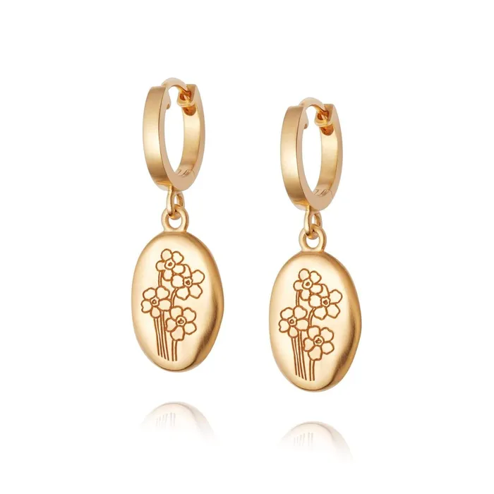 Women Drop Earrings Daisy London Jewellery Forget Me Not Drop Earrings 18ct Gold Plate Women Drop Earrings Daisy London Jewellery Forget Me Not Drop Earrings 18ct Gold Plate
