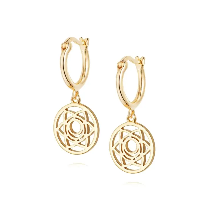 Women Drop Earrings Daisy London Jewellery Sacral Chakra Earrings 18Ct Gold Plate Women Drop Earrings Daisy London Jewellery Sacral Chakra Earrings 18Ct Gold Plate
