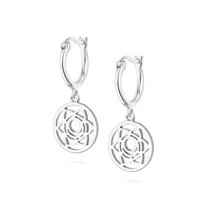 Women Drop Earrings Daisy London Jewellery Sacral Chakra Earrings Silver