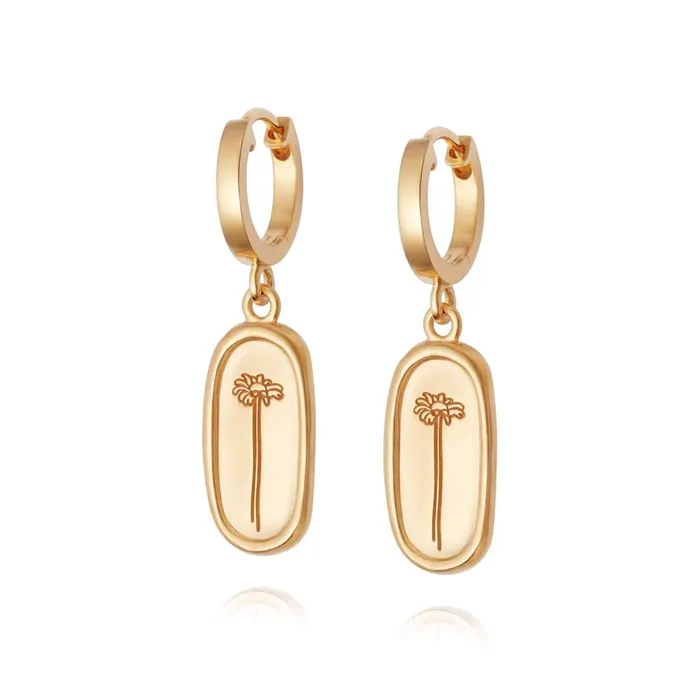 Women Drop Earrings Daisy London Jewellery Single Daisy Drop Earrings 18ct Gold Plate Women Drop Earrings Daisy London Jewellery Single Daisy Drop Earrings 18ct Gold Plate