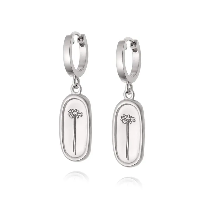 Women Drop Earrings Daisy London Jewellery Single Daisy Drop Earrings Sterling Silver Women Drop Earrings Daisy London Jewellery Single Daisy Drop Earrings Sterling Silver