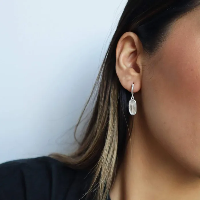 Women Drop Earrings Daisy London Jewellery Single Daisy Drop Earrings Sterling Silver