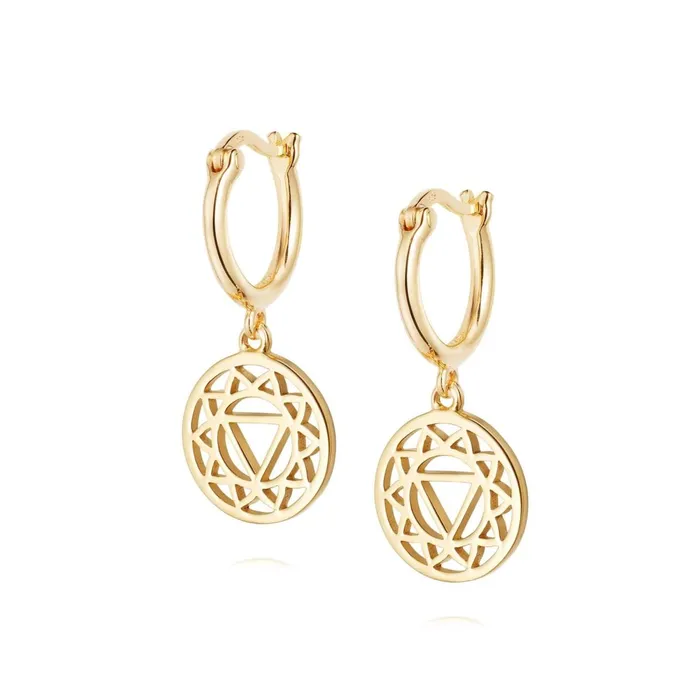 Women Drop Earrings Daisy London Jewellery Solar Plexus Chakra Earrings 18Ct Gold Plate Women Drop Earrings Daisy London Jewellery Solar Plexus Chakra Earrings 18Ct Gold Plate