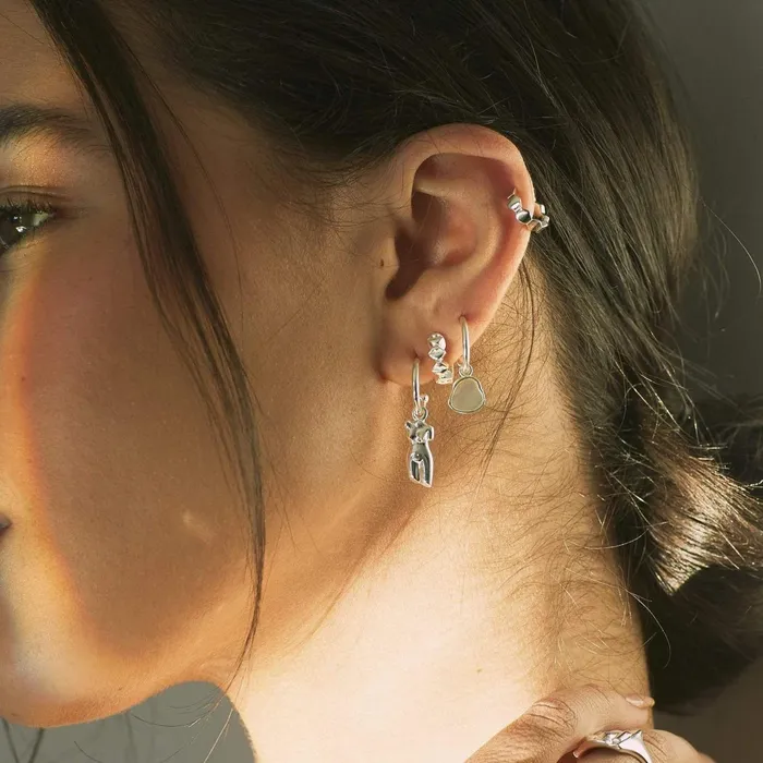 Women Drop Earrings Daisy London Jewellery Vita Drop Earrings Sterling Silver