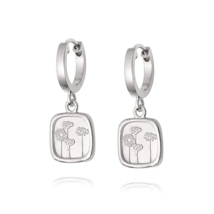 Women Drop Earrings Daisy London Jewellery Wild Daisies Drop Earrings Sterling Silver Women Drop Earrings Daisy London Jewellery Wild Daisies Drop Earrings Sterling Silver