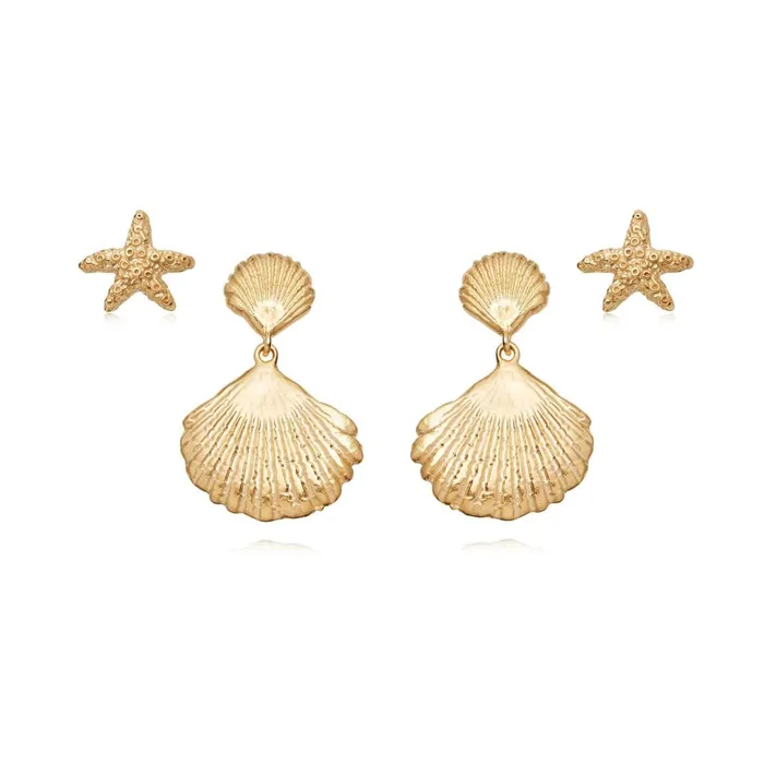Women Earring Layering Sets Daisy London Jewellery Isla Earring Stack