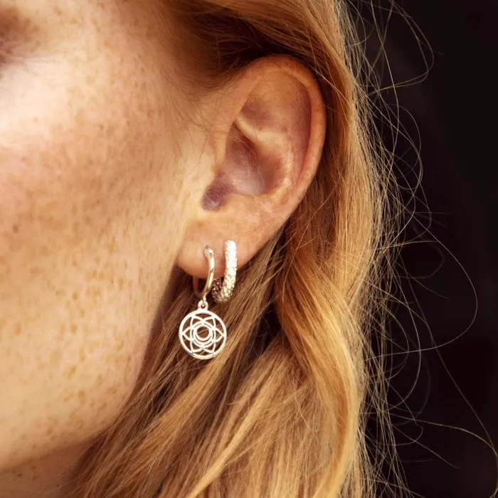 Women Earring Layering Sets Daisy London Jewellery Silver 039Breath Easy039 Earring Stack