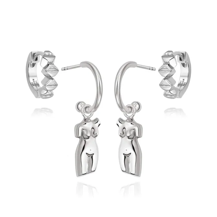 Women Earring Layering Sets Daisy London Jewellery Vita Earring Stack