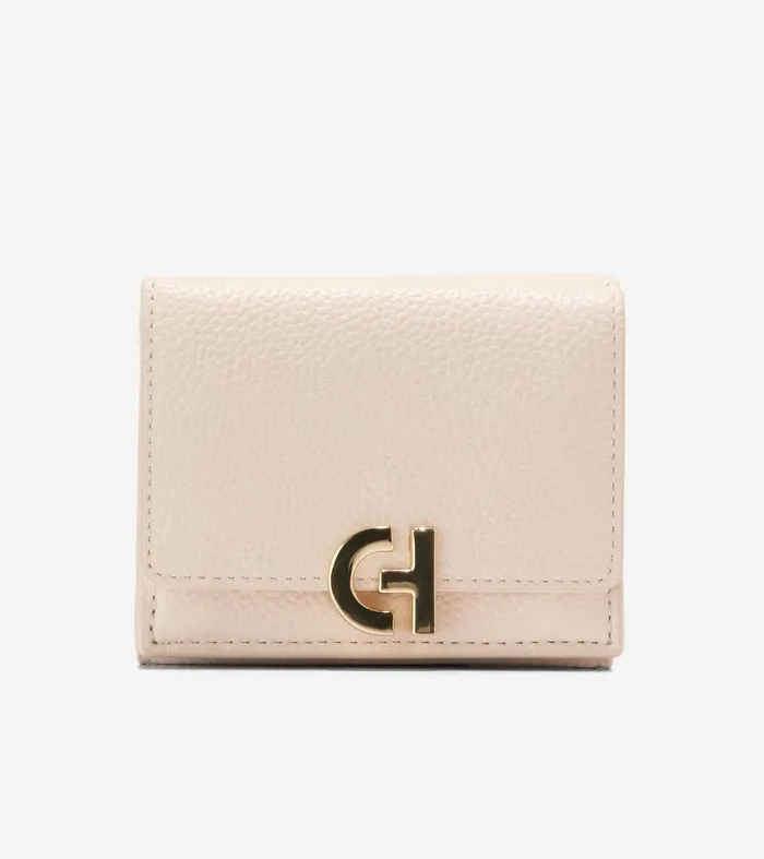 Women Essential Compact Wallet Sand Dollarivory Cole Haan Wallets and Wristlets Women Essential Compact Wallet Sand Dollarivory Cole Haan Wallets and Wristlets