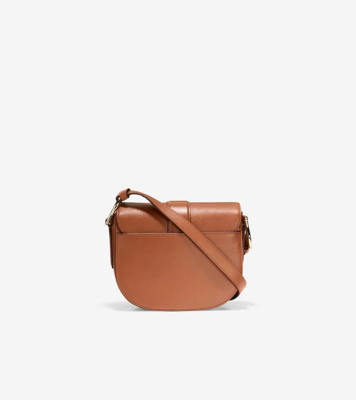 Women Essential Mini Saddle Bag British Tan Cole Haan Crossbody Bags