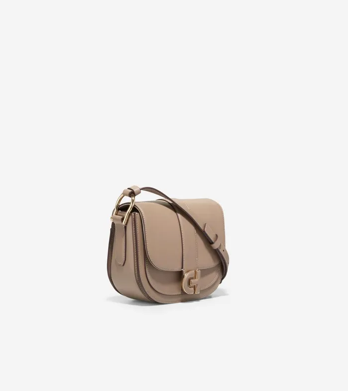 Women Essential Mini Saddle Bag Irish Coffee Cole Haan Crossbody Bags