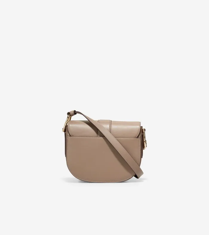 Women Essential Mini Saddle Bag Irish Coffee Cole Haan Crossbody Bags