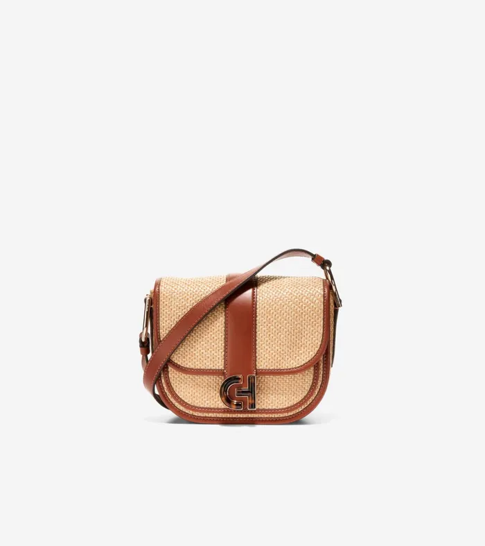 Women Essential Mini Saddle Tan Cole Haan Crossbody Bags