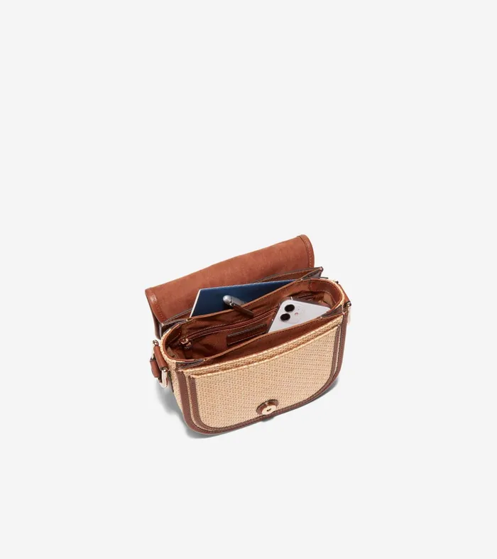 Women Essential Mini Saddle Tan Cole Haan Crossbody Bags