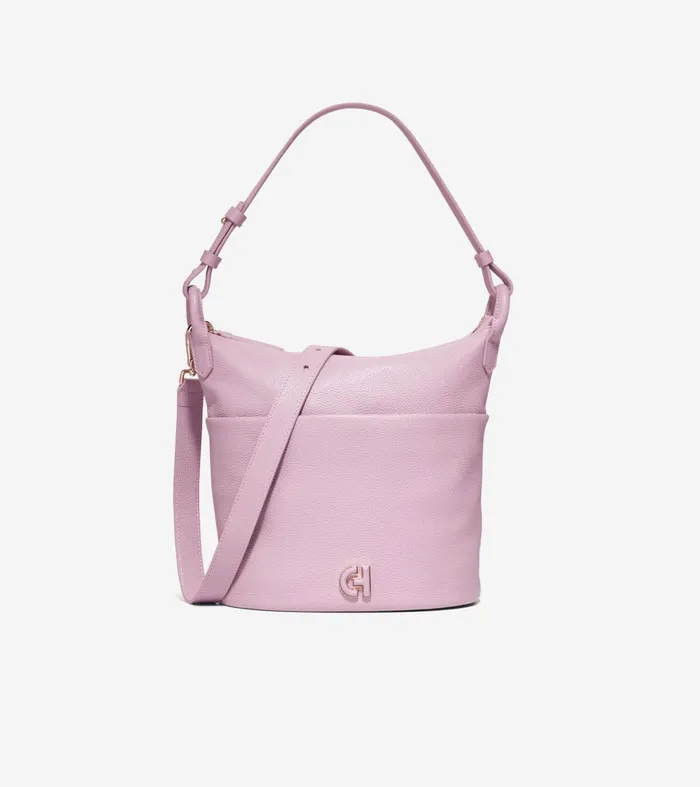 Women Essential Soft Bucket Bag Mauve Cole Haan Shoulder Bags