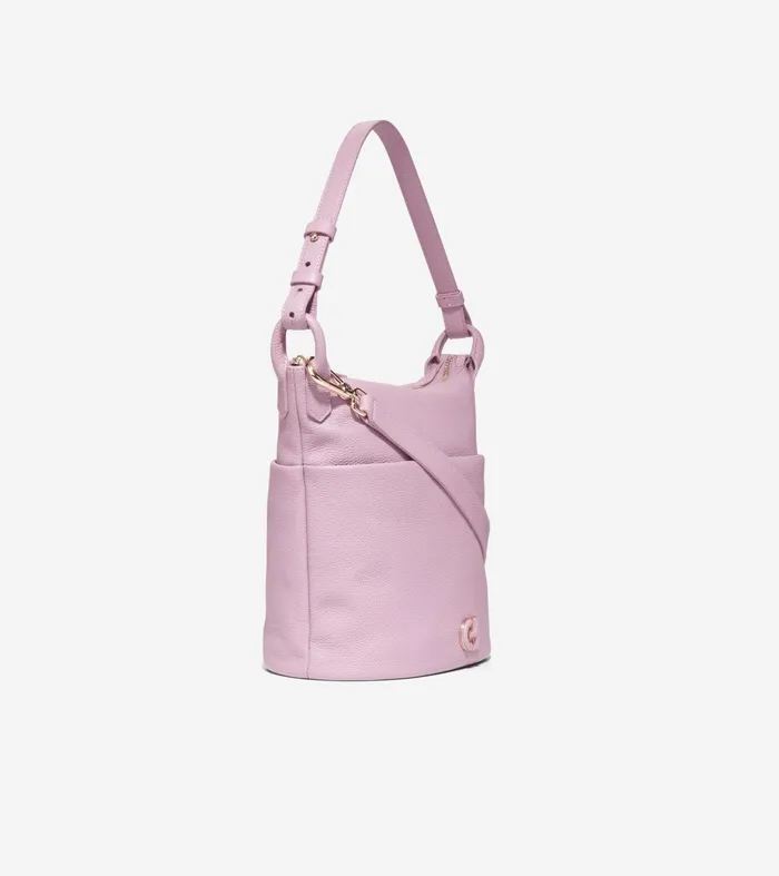 Women Essential Soft Bucket Bag Mauve Cole Haan Shoulder Bags