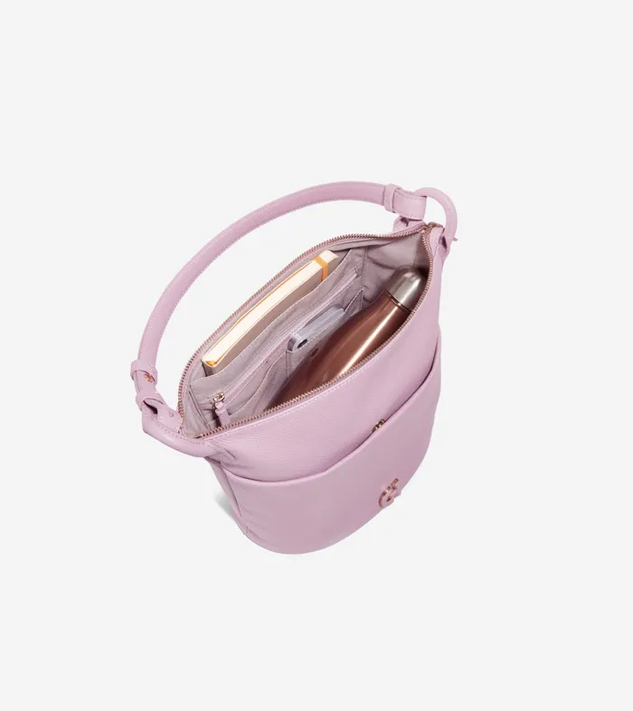 Women Essential Soft Bucket Bag Mauve Cole Haan Shoulder Bags
