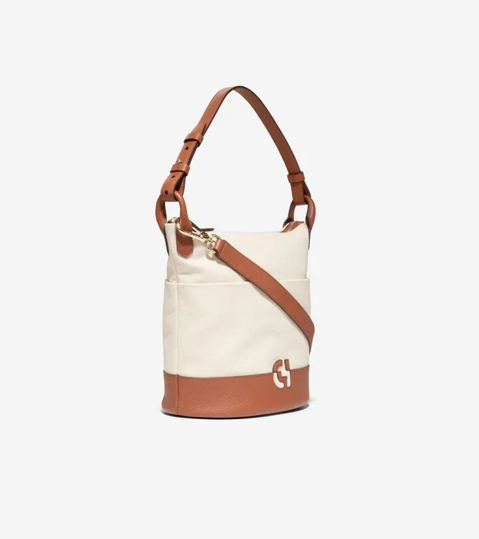 Women Essential Soft Bucket Bag Naturalbritish Tan Cole Haan Shoulder Bags