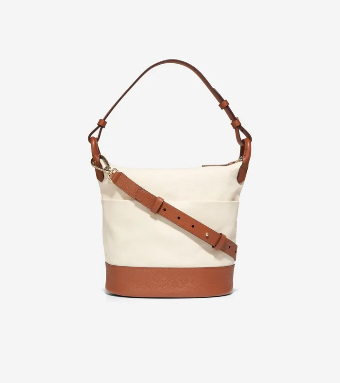 Women Essential Soft Bucket Bag Naturalbritish Tan Cole Haan Shoulder Bags