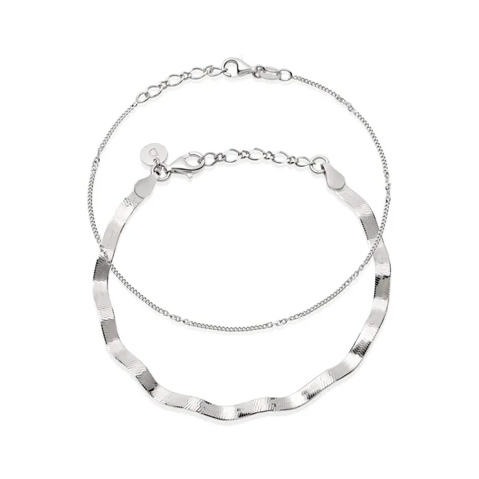 Women Este Lalonde Bracelets Daisy London Jewellery Forever Wavy Bracelet Set