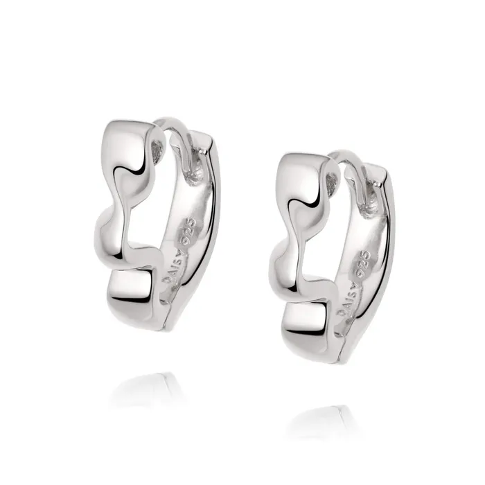 Women Este Lalonde Earrings Daisy London Jewellery Este Lalonde Flow Huggie Hoops Sterling Silver Women Este Lalonde Earrings Daisy London Jewellery Este Lalonde Flow Huggie Hoops Sterling Silver