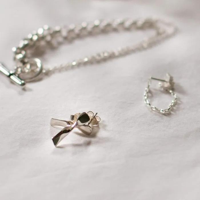 Women Este Lalonde Earrings Daisy London Jewellery Este Lalonde Flow Stud Earrings Sterling Silver