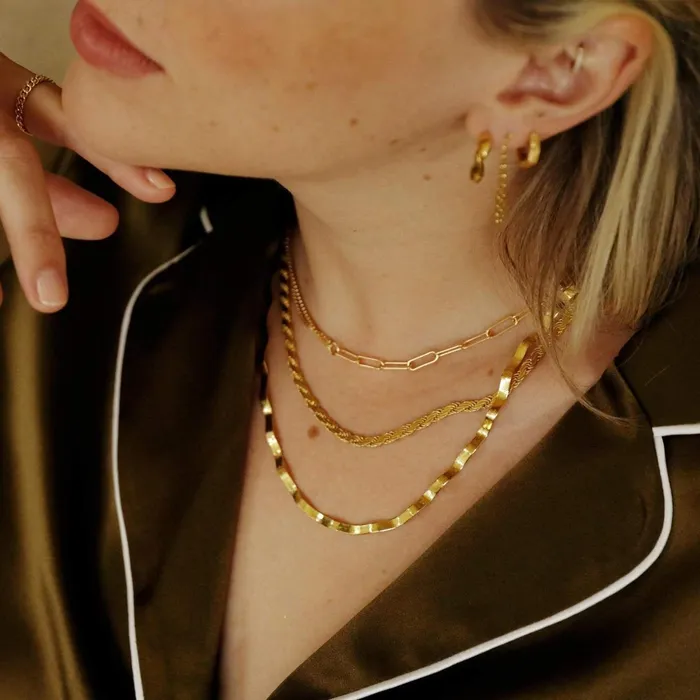 Women Este Lalonde Necklaces Daisy London Jewellery Este Lalonde Intention Chain Necklace 18ct Gold Plate