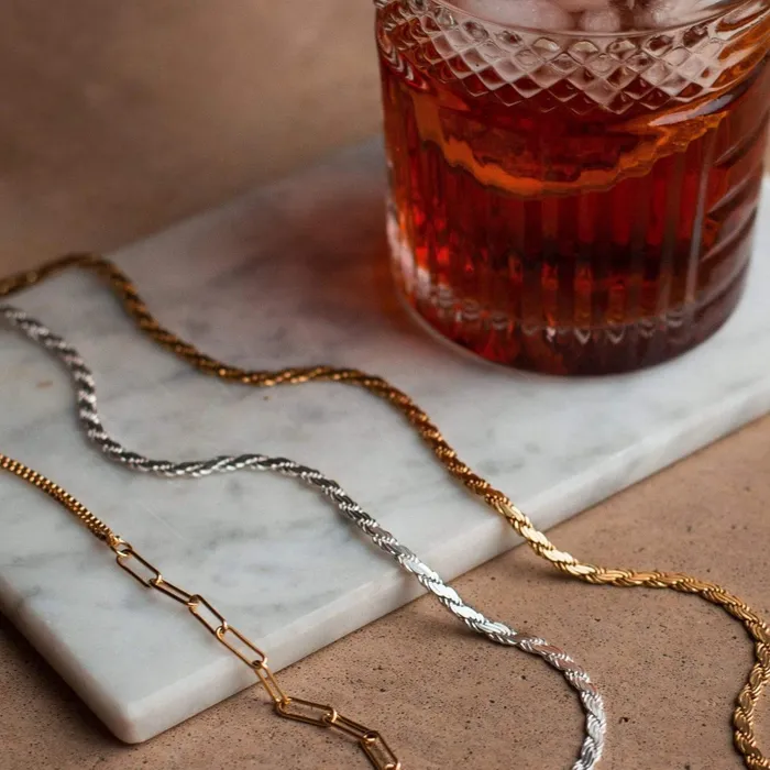 Women Este Lalonde Necklaces Daisy London Jewellery Este Lalonde Intention Chain Necklace Sterling Silver