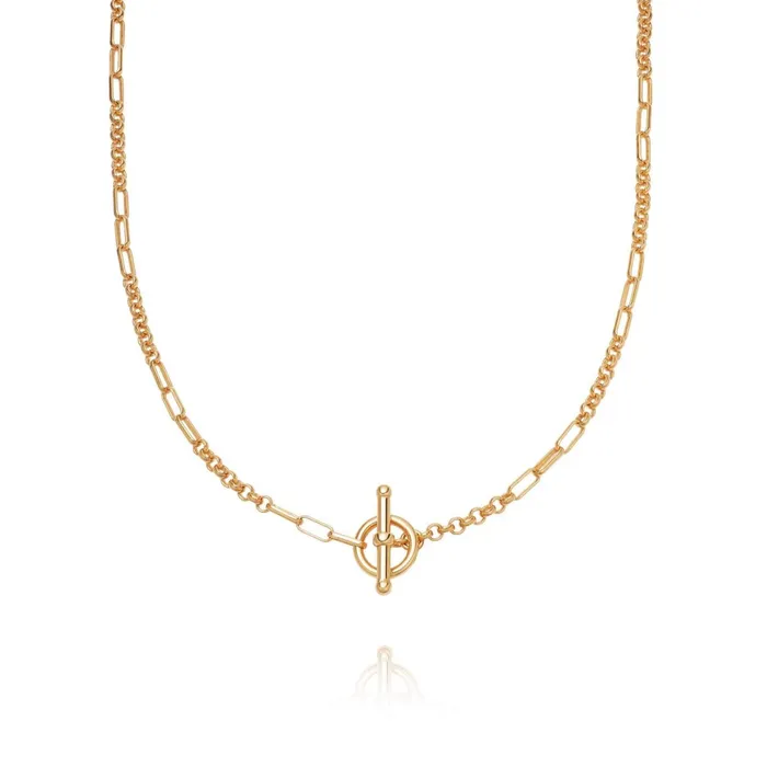Women Este Lalonde Necklaces Daisy London Jewellery Este Lalonde Interlock Chain Necklace 18ct Gold Plate Women Este Lalonde Necklaces Daisy London Jewellery Este Lalonde Interlock Chain Necklace 18ct Gold Plate