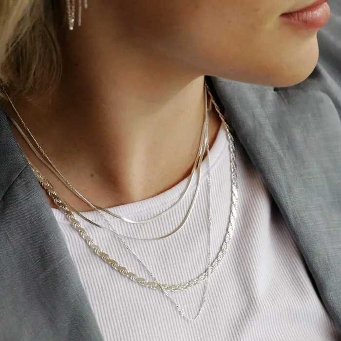 Women Este Lalonde Necklaces Daisy London Jewellery Parallel Intention Necklace Layering Set