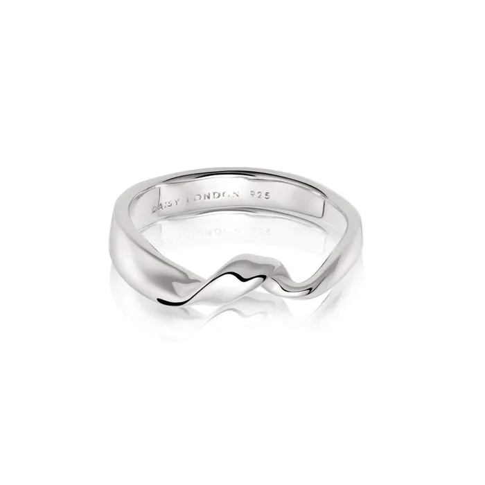 Women Este Lalonde Rings Daisy London Jewellery Este Lalonde Flow Ring Sterling Silver Women Este Lalonde Rings Daisy London Jewellery Este Lalonde Flow Ring Sterling Silver
