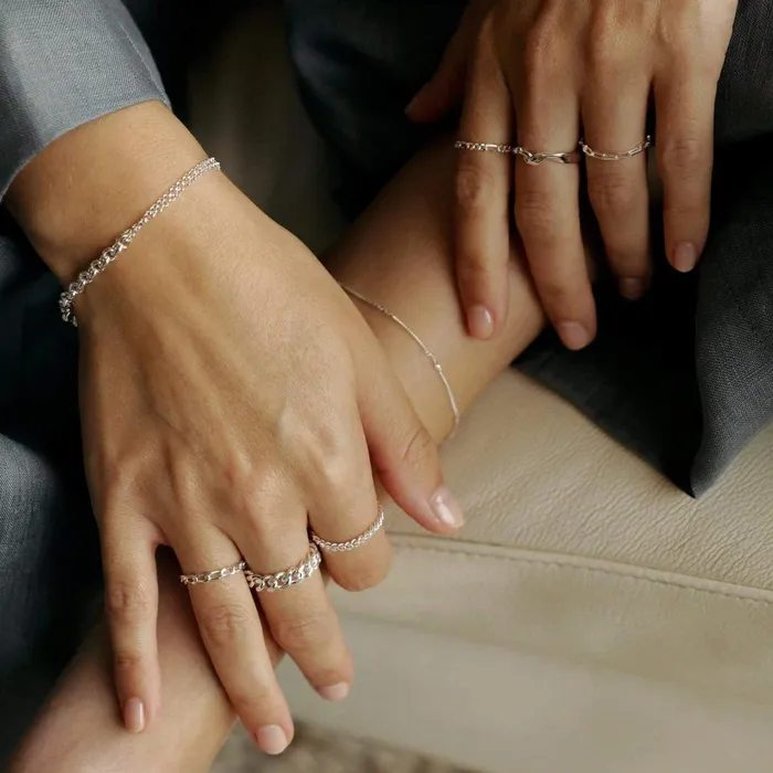 Women Este Lalonde Rings Daisy London Jewellery Este Lalonde Flow Ring Sterling Silver