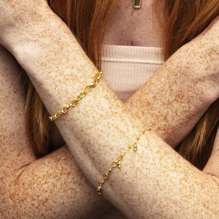 Women Este X Daisy Goddess Daisy London Jewellery Este Lalonde Chunky Chain Bracelet 18Ct Gold Plate