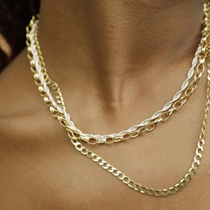 Women Este X Daisy Goddess Daisy London Jewellery Este Lalonde Chunky Chain Necklace 18Ct Gold Plate