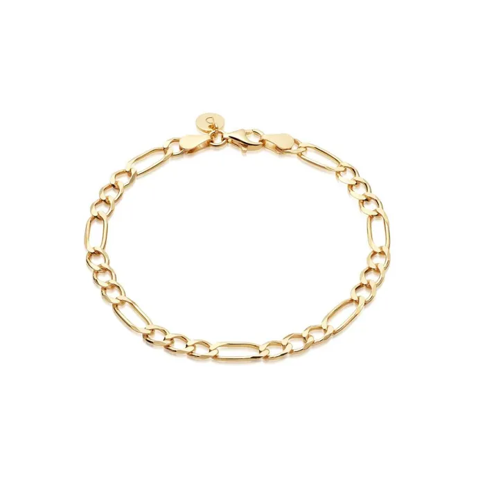 Women Este X Daisy Goddess Daisy London Jewellery Este Lalonde Figaro Chain Bracelet 18Ct Gold Plate Women Este X Daisy Goddess Daisy London Jewellery Este Lalonde Figaro Chain Bracelet 18Ct Gold Plate