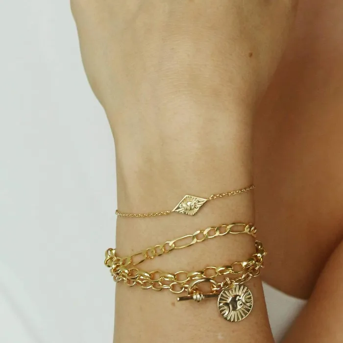 Women Este X Daisy Goddess Daisy London Jewellery Este Lalonde Goddess Bracelet 18Ct Gold Plate