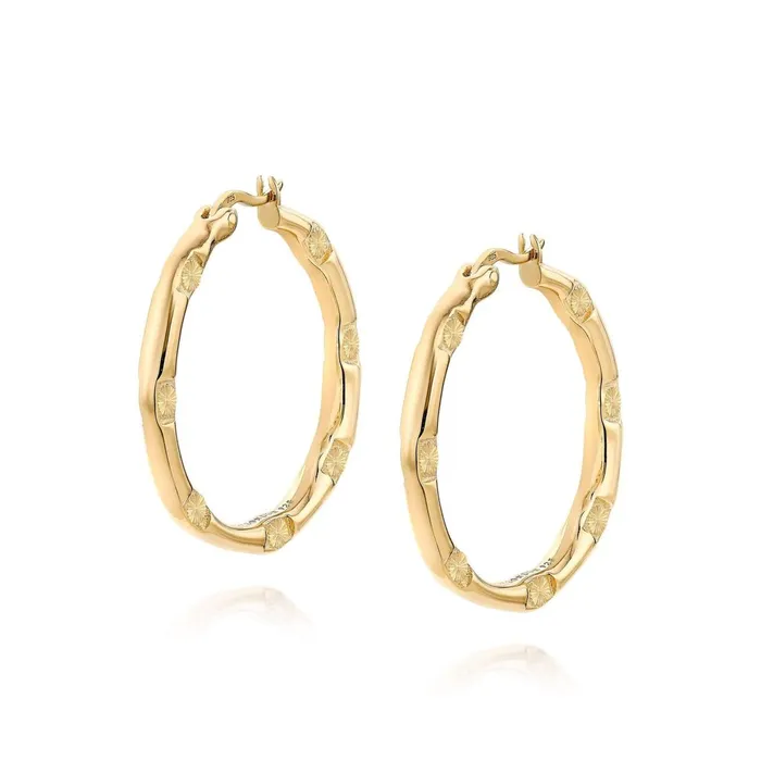 Women Este X Daisy Goddess Daisy London Jewellery Este Lalonde Goddess Glow Hoop Earrings 18Ct Gold Plate Women Este X Daisy Goddess Daisy London Jewellery Este Lalonde Goddess Glow Hoop Earrings 18Ct Gold Plate