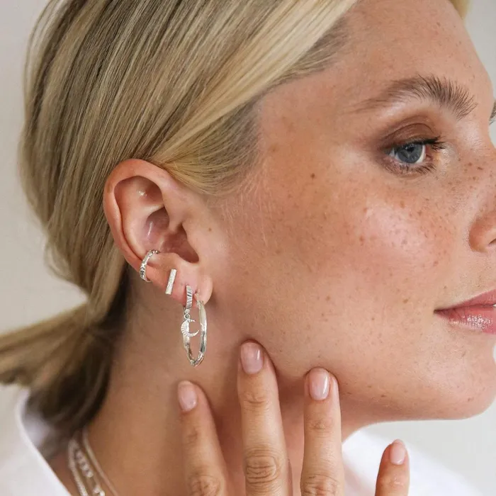 Women Este X Daisy Goddess Daisy London Jewellery Este Lalonde Goddess Glow Hoop Earrings Sterling Silver
