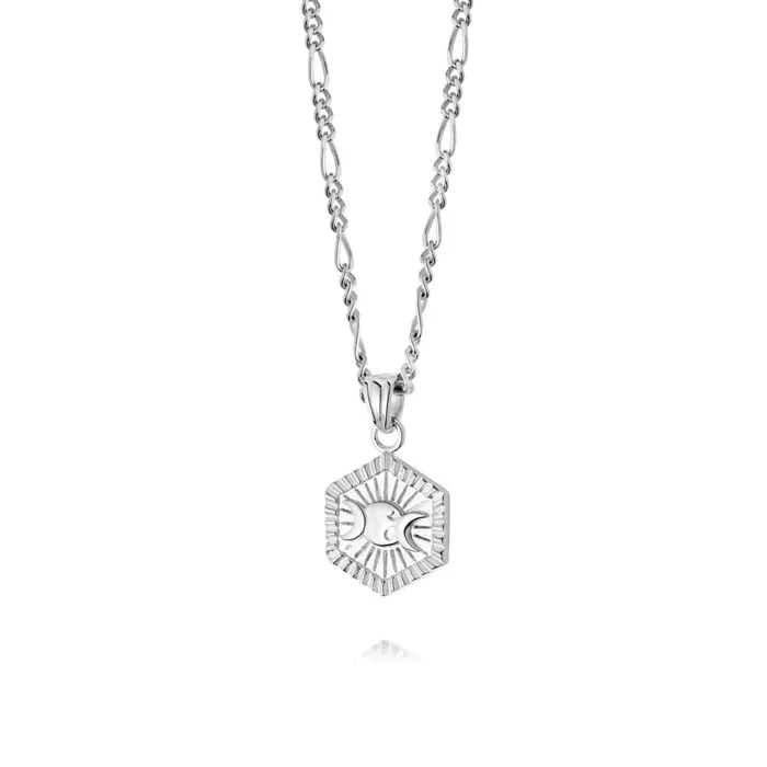 Women Este X Daisy Goddess Daisy London Jewellery Este Lalonde Goddess Hexagonal Necklace Sterling Silver Women Este X Daisy Goddess Daisy London Jewellery Este Lalonde Goddess Hexagonal Necklace Sterling Silver