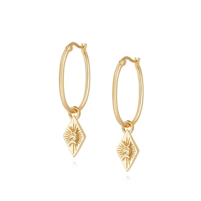 Women Este X Daisy Goddess Daisy London Jewellery Este Lalonde Goddess Hoop Earrings 18Ct Gold Plate Women Este X Daisy Goddess Daisy London Jewellery Este Lalonde Goddess Hoop Earrings 18Ct Gold Plate