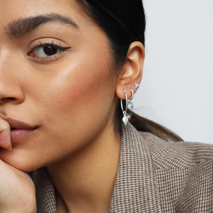 Women Este X Daisy Goddess Daisy London Jewellery Este Lalonde Goddess Hoop Earrings Sterling Silver