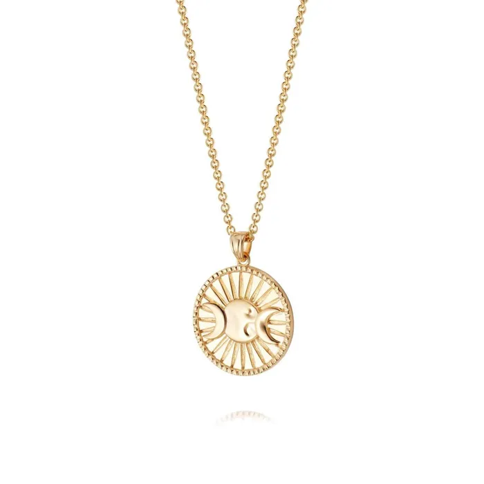 Women Este X Daisy Goddess Daisy London Jewellery Este Lalonde Goddess Medallion Pendant Necklace 18Ct Gold Plate Women Este X Daisy Goddess Daisy London Jewellery Este Lalonde Goddess Medallion Pendant Necklace 18Ct Gold Plate