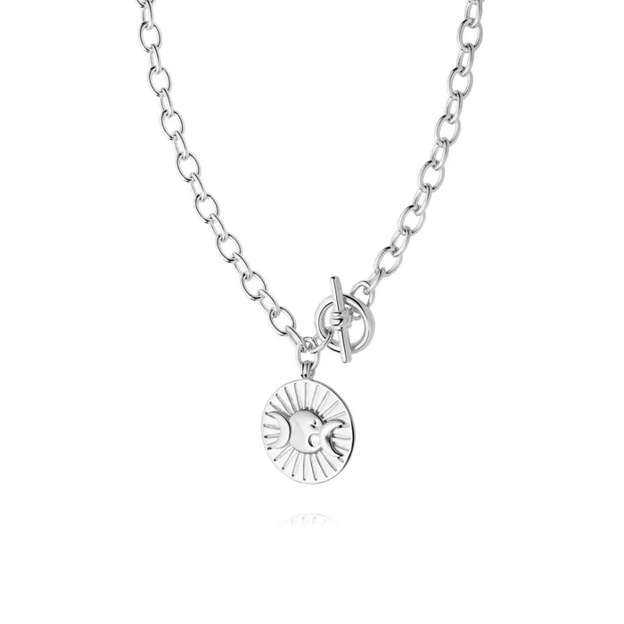 Women Este X Daisy Goddess Daisy London Jewellery Este Lalonde Goddess Medallion T Bar Necklace Sterling Silver Women Este X Daisy Goddess Daisy London Jewellery Este Lalonde Goddess Medallion T Bar Necklace Sterling Silver
