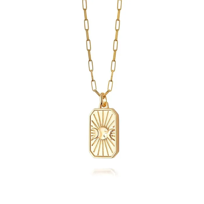 Women Este X Daisy Goddess Daisy London Jewellery Este Lalonde Goddess Shield Necklace 18Ct Gold Plate Women Este X Daisy Goddess Daisy London Jewellery Este Lalonde Goddess Shield Necklace 18Ct Gold Plate