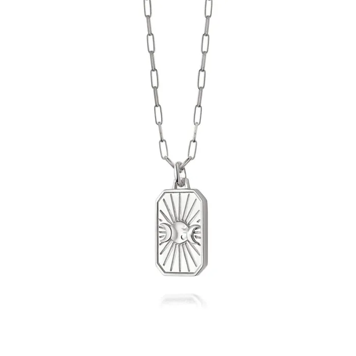 Women Este X Daisy Goddess Daisy London Jewellery Este Lalonde Goddess Shield Necklace Sterling Silver Women Este X Daisy Goddess Daisy London Jewellery Este Lalonde Goddess Shield Necklace Sterling Silver